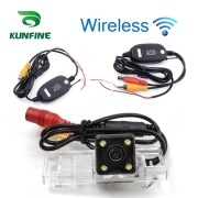 For Peugeot 307 Hatchback 307CC KUNFINE Wireless / Wire CCD Car Rear View Camera Backup Parking Reverse Camera Assist HD Wide Angle