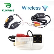 For TOYOTA RAV4 2014 2015 KUNFINE Wireless / Wire CCD Car Rear View Camera Backup Parking Reverse Camera Assist HD Wide Angle