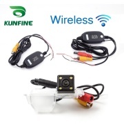 For Chevrolet Cruze/Aveo/Trax KUNFINE Wireless / Wire CCD Car Rear View Camera Backup Parking Reverse Camera Assist HD Wide Angle