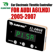 KUNFINE Car Electronic Throttle Controller Racing Accelerator Potent Booster For AUDI A6(LHD) 2005-2007 PETROL DIESEL
