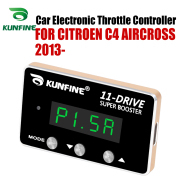For CITROEN C4 AIRCROSS 2013- KUNFINE Car Electronic Throttle Controller Racing Accelerator Potent Booster After PETROL DIESEL