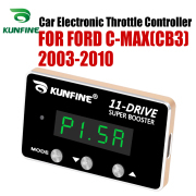 For FORD C-MAX(CB3) 2003-2010 KUNFINE Car Electronic Throttle Controller Racing Accelerator Potent Booster PETROL DIESEL