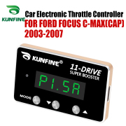 For FORD FOCUS C-MAX(CAP) 2003-2007 KUNFINE Car Electronic Throttle Controller Racing Accelerator Potent Booster PETROL DIESEL