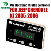 KUNFINE Car Electronic Throttle Controller Racing Accelerator Potent Booster For JEEP CHEROKEE KJ PETROL DIESEL