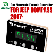 KUNFINE Car Electronic Throttle Controller Racing Accelerator Potent Booster For JEEP COMPASS 2007- After PETROL DIESEL