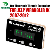 KUNFINE Car Electronic Throttle Controller Racing Accelerator Potent Booster For JEEP WRANGLER JK 2007-2012 PETROL DIESEL