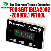 KUNFINE Car Electronic Throttle Controller Racing Accelerator Potent Booster For SEAT IBIZA 2002-2008(6L) PETROL DIESEL