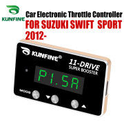 KUNFINE Car Electronic Throttle Controller Racing Accelerator Potent Booster For SUZUKI SWIFT SPORT 2012- After PETROL DIESEL
