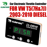 KUNFINE Car Electronic Throttle Controller Racing Accelerator Potent Booster For VW T5(7H&7J) 2003-2010 PETROL DIESEL