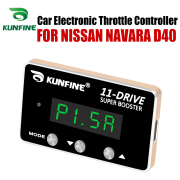 KUNFINE Car Electronic Throttle Controller Racing Accelerator Potent Booster For NISSAN NAVARA D40 PETROL DIESEL