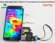 KUNFINE Micro USB Digital DVB-T DVB-T2 TV Tuner Receiver for Android Phone and Pad