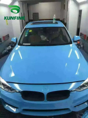 Car Styling Wrap Gossy Light Blue Car Vinyl film Body Sticker Car Wrap With Air Free Bubble For Vehiche Motorcycle1.52*20M/Roll