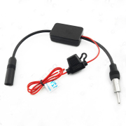 KUNFINE Universal Auto Car Radio FM Antenna Signal Booster Amplifier for Marine Car Vehicle Boat RV 12V Signal Antenna Enhance