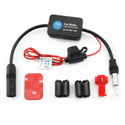 KUNFINE Universal Auto Car Radio FM Antenna Signal Booster Amplifier for Marine Car Vehicle Boat RV 12V Signal Antenna Enhance