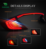 Car Tail Light Assembly For Honda Civic 2016-2017 Brake Light With Turning Signal Light Car led Tail light