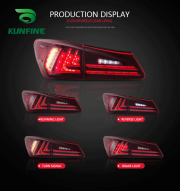 Car Tail Light Assembly For Lexus IS250 IS300 IS350 2006-2012 Brake Light With Turning Signal Light Car led Tail light