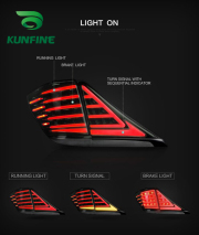 Car Tail Light Assembly For Toyota Alphard 2008-2014 Brake Light With Turning Signal Light Car led Tail light