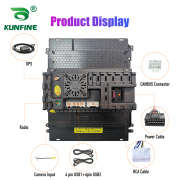 9.7 Inch Tesla Style 2 Din Android Car Radio For Toyota FORTUNER 14-22 low Stereo Car Multimedia Video Player DVD GPS Navigation