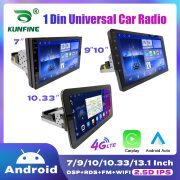 1Din Android Car Radio 7/9/10/10.33 Inch Automotive Multimedia GPS Navigation Carplay Android Auto DVD Player Audio Stereo DSP