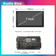 7 inch 2 Din 2.5D universal android car stereo for VW Nissan Hyundai Toyoto GPS Navigation radio multimedia video player