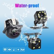 Universal Car Rear View Camera 720P 1080P AHD IP68 LED Car Back Reverse Waterproof HD Night Vision Parking Assistance Camera
