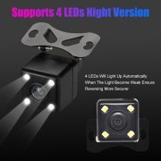 Universal Car Rear View Camera 720P 1080P AHD IP68 LED Car Back Reverse Waterproof HD Night Vision Parking Assistance Camera