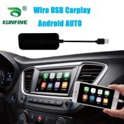 KUNFINE Wire CarPlay Dongle Carplay Adapter for Android Car stereo Unit USB Carplay Stick with Android AUTO