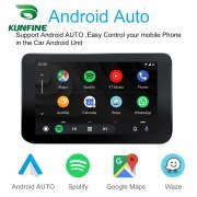 KUNFINE Wireless Wire Apple CarPlay Dongle for Android Car stereo Unit USB Carplay Stick with Android AUTO