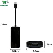 KUNFINE Wire CarPlay Dongle Carplay Adapter for Android Car stereo Unit USB Carplay Stick with Android AUTO