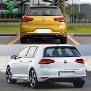 Pair Of Car Tail Light Assembly For Volkswagen VW Golf 7 mk7 Golf 7.5 mk7.5 2013 2014 - 2020 LED Brake Flowing Water Flicker