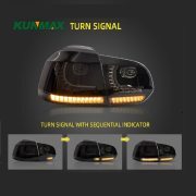 Pair Of Car Tail Light Assembly For VW golf6 mk6 R20 2008-2013 Flowing Water Flicker Turning Signal Light golf 6 taillight lamp