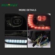 Pair Of Car Tail Light Assembly For VW golf6 mk6 R20 2008-2013 Flowing Water Flicker Turning Signal Light golf 6 taillight lamp