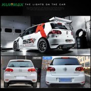 Pair Of Car Tail Light Assembly For VW golf6 mk6 R20 2008-2013 Flowing Water Flicker Turning Signal Light golf 6 taillight lamp