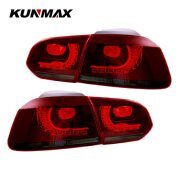 Pair Of Car Tail Light Assembly For VW golf6 mk6 R20 2008-2013 Flowing Water Flicker Turning Signal Light golf 6 taillight lamp