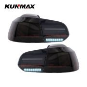 Pair Of Car Tail Light Assembly For VW golf6 mk6 R20 2008-2013 Flowing Water Flicker Turning Signal Light golf 6 taillight lamp
