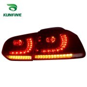 2021 Pair Car Tail Light Assembly For VW Golf6 mk6 R20 2008-2013 Flowing Water Flicker Turning Signal Light golf 6 Tail Lamp