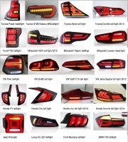Pair Of Car Tail Light Assembly For MITSUBISHI GRAND LANCER Lancer EVO-X 2008-2018 LED Brake Signal light Car led Tail light