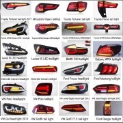 Pair Of Car Tail Light Assembly For MITSUBISHI GRAND LANCER Lancer EVO-X 2008-2018 LED Brake Signal light Car led Tail light