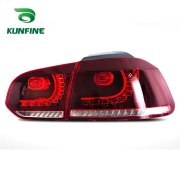 2021 Pair Car Tail Light Assembly For VW Golf6 mk6 R20 2008-2013 Flowing Water Flicker Turning Signal Light golf 6 Tail Lamp