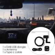 Universal DAB USB Android Car Radio Tuner Window Antenna Navigation APP Control Kit DAB USB Dongle Digital Audio Broadcasting