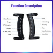 Universal Wireless Steering Wheel Remote Control Multi-function Button Remote Bluetooth for Car Radio DVD GPS