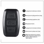 Car Wireless BT Button Remote Controller Auto Universal Motorcycle Handlebar Smart Button For Phone Answer Calls & Control Music