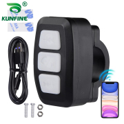 Car Wireless BT Button Remote Controller Auto Universal Motorcycle Handlebar Smart Button For Phone Answer Calls & Control Music