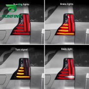 Pair Of Car Tail Light Assembly For Toyota Prado 2010-2020 LEXUS GX400 460 2010-2020 LED Brake Signal light Car led Tail light