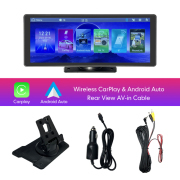 10.26 Inch Wireless CarPlay Monitor IPS Screen Android Auto Touch Screen WIFI FM BT 5.0 Rearview Dash Cam Multimedia Player AUX
