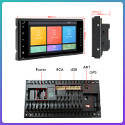 2 Din 2.5D Screen Android Universal Car Radio Multimedia Video Player Stereo For Toyota CAMRY CROWN COROLLA RAV4 HIACE Carplay