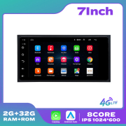 2 Din 2.5D Screen Android Universal Car Radio Multimedia Video Player Stereo For Toyota CAMRY CROWN COROLLA RAV4 HIACE Carplay