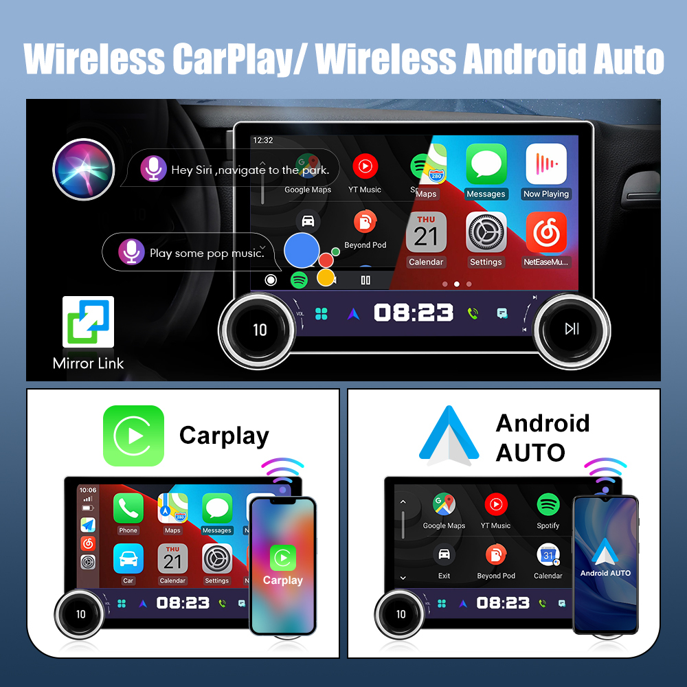 10.1/10.33/11.5/11.8 inch 2K Android Car Radio 2Din Multimedia Player  Carplay Android Auto WIFI&4G GPS Navigation Car Audio on sale