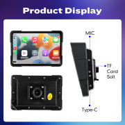 5 Inch Portable GPS Navigation Motorcycle Waterproof Carplay Display Motorcycle Wireless Android Auto IPX7 GPS Screen