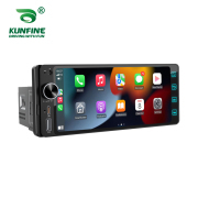 KUNFINE Universal Car Radio 6.25' 1Din Player Car Stereo Video MP5 Player Build-in Carplay Android Auto Bluetooth USB&Type-C